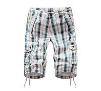 Mens Summer Cargo Shorts Casual Multi Pocket Outdoor Straight Leg Utility Plaid Shorts Cotton Twill Lightweight Work Shorts Green