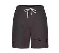 Mens Summer Casual Shorts Drawstring Elastic Loose Fit Shorts Cotton with Pockets Quick-Drying Ripped Lightweight Breathable Soft Short Pants Workout Joggers Cargo Going Out