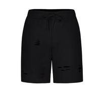Mens Summer Casual Shorts Drawstring Elastic Loose Fit Shorts Cotton with Pockets Quick-Drying Ripped Lightweight Breathable Soft Short Pants Workout Joggers Cargo Going Out