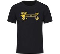 Men's Summer Fashion S Tops Casual Printing Home Cinema Theatre Man100% Cotton Short Sleeved Tees T-Shirts Black M