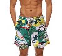 Men's Summer Fashion Short Pant Casual Loose Shorts Floral Printed Beach Casual Pants Shorts Beach Shorts Red Swim Shorts Thank You Gifts Spring Summer Beach Clearance Bargains