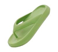 Men's Summer Flip Flops for Shower - Non-Slip Beach Slippers Comfortable, green, 6 UK