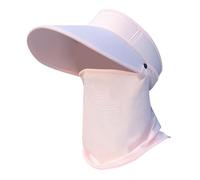 Men's Summer Ice Silk Brim Baseball Cap for Women, Empty Top Cap, Summer, Casual Long Brim Cap, Outdoor Sports, Sun Cowboy Child 3 Years, Pink, One Size