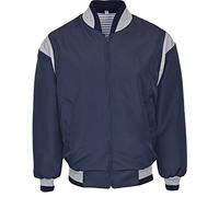 Mens Summer Jacket Lightweight Soft Feel Comfortable Material Bomber Style (X-Large, 2 Tone Navy)