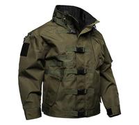 Mens Summer Jackets Lightweight Hiking Jacket, Long Sleeves Comforty Retro Sports Spring and Summer Transition Classic Fashion Utility Style Versatile Outerwear for Daily Wear