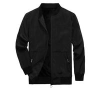 Mens Summer Jackets Lightweight Windbreaker Jacket, Relaxed and Street Trend Soft Skin-Friendly Stylish Low-Key and High-End Just Needed In the Transition Season