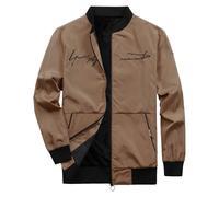 Mens Summer Jackets Smart Casual Sports Jacket, Simple Chic Neat Windproof Outdoor Capable and Elegant Anti-Wrinkle Wear-Resistant Just Needed In the Transition Season