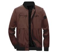 Mens Summer Jackets Smart Casual Sports Jacket, Simple Chic Neat Windproof Outdoor Capable and Elegant Anti-Wrinkle Wear-Resistant Just Needed In the Transition Season