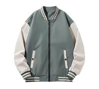 Mens Summer Jackets Smart Casual Track Jackets, Relaxed and Street Trend Spring and Summer Transition Classic Fashion Utility Style Versatile Outerwear for Daily Wear