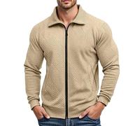 Mens Summer Jackets Smart Casual Windbreaker Jacket, Simple Chic Neat Windproof Outdoor Soft Skin-Friendly Stylish Low-Key and High-End Just Needed In the Transition Season