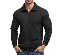 Mens Summer Jackets Smart Casual Windbreaker Jacket, Simple Chic Neat Windproof Outdoor Soft Skin-Friendly Stylish Low-Key and High-End Just Needed In the Transition Season