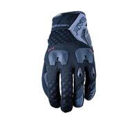 Men's Summer Motorcycle Gloves Leather/Fabric Five TFX3 Black/Grey 81249