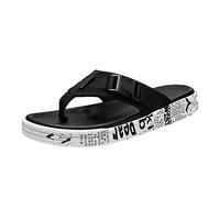 Men's Summer New Indoor and Outdoor Beach Korean Fashion EVA Flip Flop for Indoor & Outdoor Holiday Summer Vocation (White, 5.5)