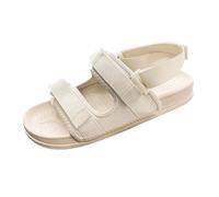 Men's Summer Outdoor New Non Slip Soft Bottom Driving Use Leisure Couple Beach Slippers Sandals for Men Wide Feet (Beige, 9)