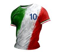 Men's Summer T-Shirt Cotton Men's Shirt with Italy Motif and Number Print Casual Crew Neck Graphic Plus Size Printed Plain Short Sleeve Tank Top Men Wide Cut, Wine Red, S