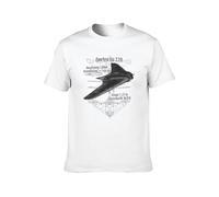 Men's Summer T-Shirt Horten Ho229 Luftfahrt Nurflügler Pure Cotton is More Hygroscopic White XL