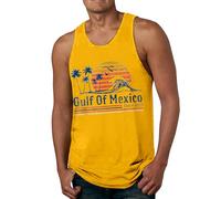 Mens Summer Tank Tops Sleeveless T Shirts Hawaiian Printed Tank Tops Round Neck Muscle Shirt Beach Holiday Vest Male Casual Loose Top Running Lightweight Quick Drying Blouse