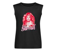 Men's Summer Vest Tank Farrah Fawcett 70'S Icon Angels Men's Sleeveless T Shirt Casual Tops Clothing Black XXL
