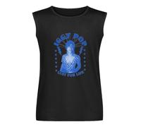 Men's Summer Vest Tank Iggy Pop Lust for Life Men's Sleeveless T Shirt Casual Tops Clothing Black M