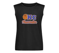Men's Summer Vest Tank Thunder Oklahoma City OKC Basketball Men's Sleeveless T Shirt Casual Tops Clothing BlackXXL