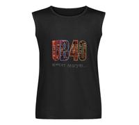 Men's Summer Vest Tank Ub40 Geffery Morgan Tour Jazz Custom Men's Sleeveless T Shirt Casual Tops Clothing Black S
