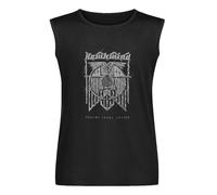 Men's Summer Vest Tank with Hawkwind 'Doremi' Men's Sleeveless T Shirt Casual Tops Clothing Black M