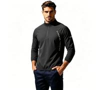 Mens Sun Protection T-Shirt UV UPF 50+ Long Sleeve 1/4 Zip Pullover Tops Lightweight Quick Dry Breathable Outdoor Rash Guard Top Stretchy Tee Performance Hiking Outdoor Sports Workout Beach Holiday Uk