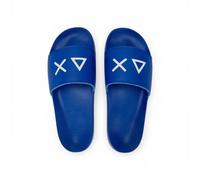 Men's Sun68 X36110 58 Slippers Logo Royal Blue Summer Casual