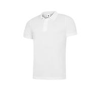Uneek UC127 Mens Super CoolWorkwear Polo Shirt 200GSM White L Colour: L