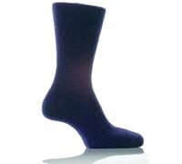 Men's Super Soft Brushed Thermal Winter Sleep Bed Socks (Dark Blue)