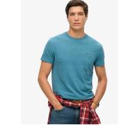 Men's Superdry Men's Essential Logo Embroidered Tee Alaskan Blue Marl - Size: 36