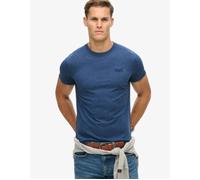 Superdry Bright Blue Marl Organic Cotton Vintage Logo Embroidered T-Shirt