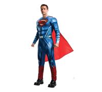 Mens Superman Costume DC Justice League Adult Halloween Party Fancy Dress Outfit