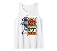 Mens Support Your Local Divorced Dad Club Grilling Tank Top