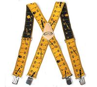 Mens Suspenders 2" Wide Adjustable and Elastic Braces X Shape with Very Strong Clips - Heavy Duty - - One size fits most