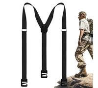 Mens Suspenders - 90x0.5cm Elastic Invisible Strap Heavy Duty Clip, X Shape Trousers Braces | Adjustable Under Clothing Climbing Ski Mountaineering Shoulder Support For Rock Sports Hiking Cycling