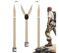 Mens Suspenders - 90x0.5cm Elastic Invisible Strap Heavy Duty Clip, X Shape Trousers Braces | Adjustable Under Clothing Climbing Ski Mountaineering Shoulder Support For Rock Sports Hiking Cycling
