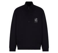 Mens Sweat-Troyer Pullover - male - Armani Exchange - Zip-throughs - Blue - S - Sweatshirts & Hoodies S