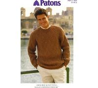 Men's Sweater, Patons Knitting Pattern 4804, 38-48 in chest, in Patons Diploma Gold DK