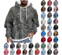Mens Sweaters Graphic Men's Printing Pullover Hoodies Tops Classic Lounge Stylish Pocket Fleece Jumper Drawstring Long Sleeve Work Sports Printed Jacket Hoody Outdoor Hiking Hooded Big&Tall Sweat