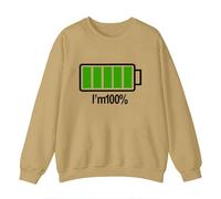 Mens Sweaters S Men'S 3D Digital Print Street Fashion Sweatshirt Sports Hoodless Pullover Comfortable Casual Long Sleeve Top Mens Work Sweatshirts No Hood Oversized Sweatshirts (Khaki-1, L)