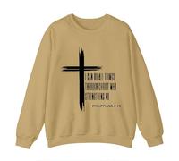 Mens Sweaters S Men'S 3D Digital Print Street Fashion Sweatshirt Sports Hoodless Pullover Comfortable Casual Long Sleeve Top Mens Work Sweatshirts No Hood Oversized Sweatshirts (Khaki-2, L)