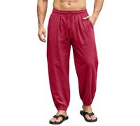 Mens Sweatpants,Men'S Loose Cuffed Joggers Harem Pants Breathable Balloon Trousers