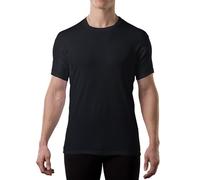 Men's Sweatproof Undershirt | Cotton Crew Neck T-Shirt with Underarm Sweat Pads | Original Fit | Aluminum-Free Alternative | Black | Large