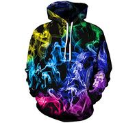 Mens Sweatshirt Casual 3D Digital Print Mens Hoodie Creative Skull Pattern Spring Autumn Mens Sweatshirt Fashion Halloween Regular Fit Mens Hoodies TD-07 XXL
