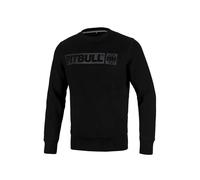 Men's Sweatshirt Crewneck PitBull HILLTOP Cotton Sweatshirt Black Pit Bull