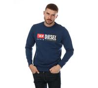 Men's Sweatshirt Diesel S-Girk Cuty Felpa Crew Neck Pullover in Blue