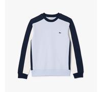 Men's Sweatshirt Lacoste Colour Block Crew Neck Pullover in Blue