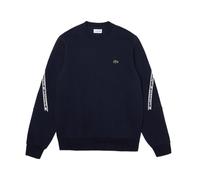 Mens Sweatshirt Lacoste Dark Blue Pullover With Logo - Size M