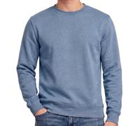 Men's Sweatshirt Plain Cotton Blend Crew Neck Jumper Heavyweight Fleece Lined Pullover Mens Casual Work & Gym Basics Clothing (UK, Alpha, L, Regular, Regular, Sky)